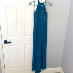 Emerald long formal gown